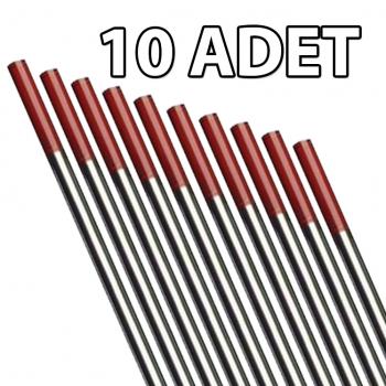 Axu Tungsten Elektrod Kırmızı Toryumlu WT20 2.4x175 mm 10 ADET