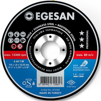 Egesan Inox Kesici Taş İnox Kesme Taşı 180x1,9x22 mm