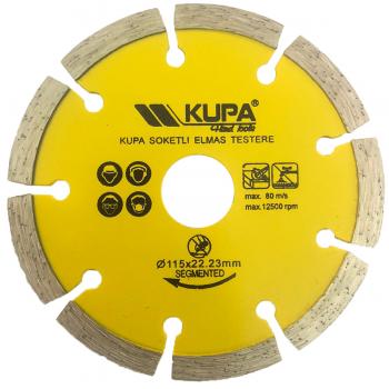 Kupa 115 mm Soketli Elmas Testere Taş Beton Tuğla Kesici