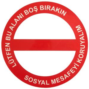 Lütfen Bu Alanı Boş Bırakın Etiketi Sticker 32 cm