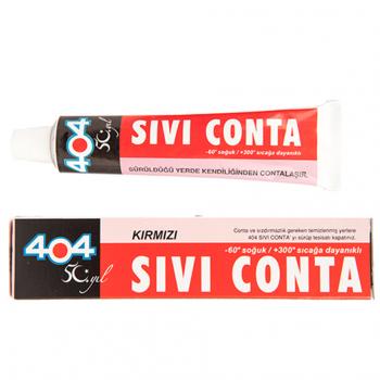 404 Sıvı Conta Kırmızı -60°C- 300°C 45 gr