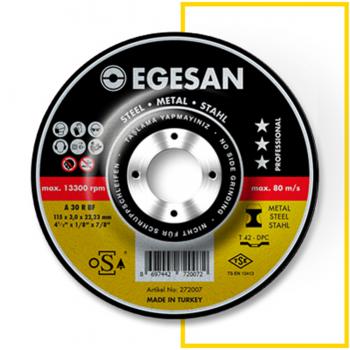 Egesan Metal Kesici Taş Metal Kesme Taşı 115x6,0x22 mm