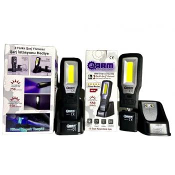 Arm Ultraviyole Led Lamba Ultra Güçlü Fener Minimum 12 Saat Pil Ömrü 550 Lumens