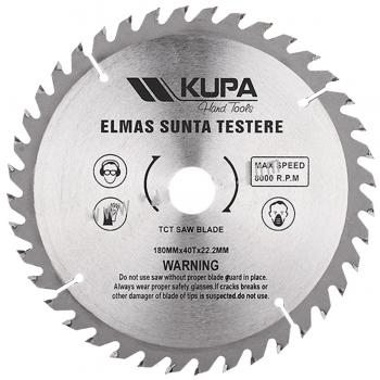 Kupa Ahşap Sunta Kesme Daire Testeresi 180 mm 22,33 mm 40 Diş