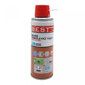 Best El 200 Devre Temizleyici ( Yağsız ) 200 Ml Parçaları Kir Ve Yağdan Arındıran Hızlı Uçucu Ürün