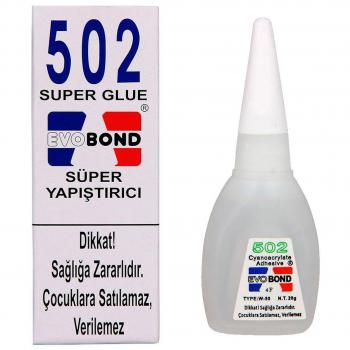 EvoBond 502 Süper Japon Yapıştırıcısı 20 gr