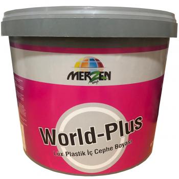 Merzen World-Plus Lüx Plastik İç Cephe Boyası Beyaz Fildişi 10 Kg